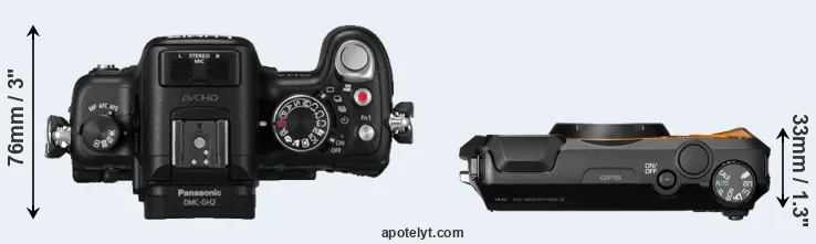 Compare GH2 versus WG-6 top