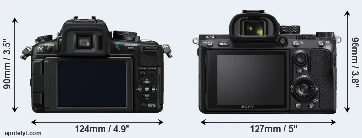 Comparison GH2 or A7 III rear