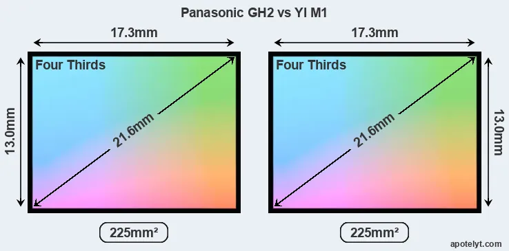 Panasonic GH2 and YI M1 sensor measures