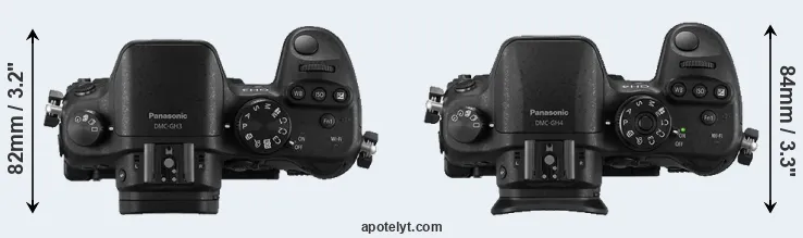 Compare GH3 versus GH4 top