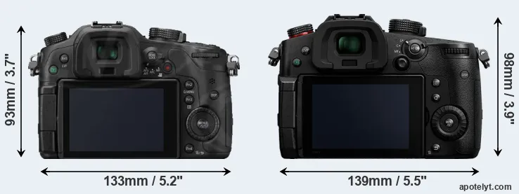 Comparison GH3 or GH5 II rear