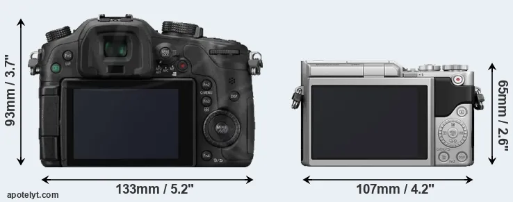 Comparison GH3 or GX800 rear