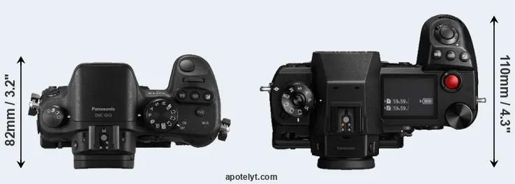 Compare GH3 versus S1H top