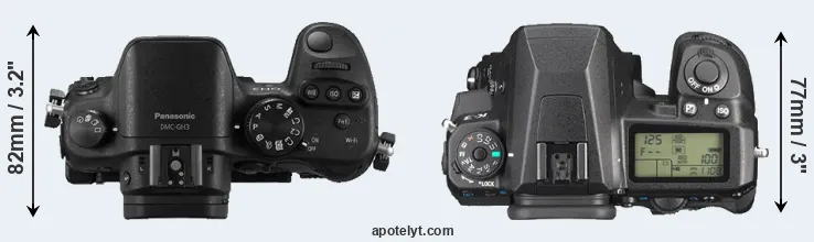 Compare GH3 versus K-3 top