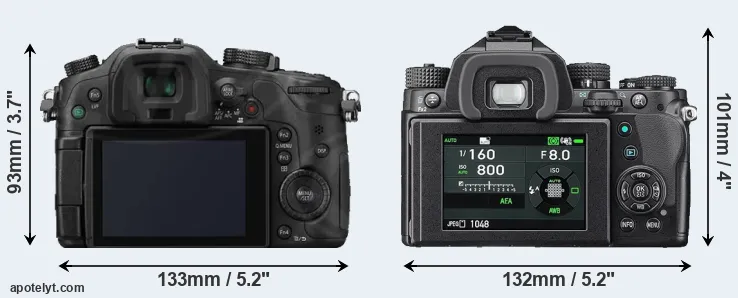 Comparison GH3 or KP rear