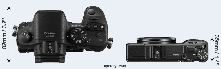 Compare GH3 versus GR II top