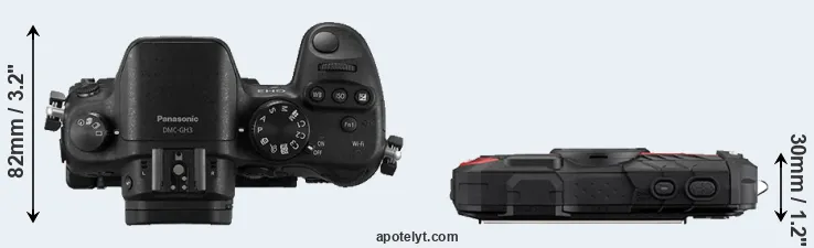 Compare GH3 versus WG-60 top