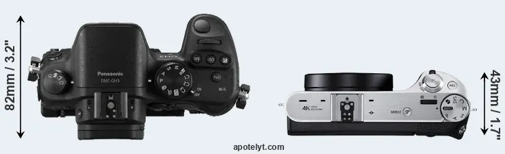 Compare GH3 versus NX500 top