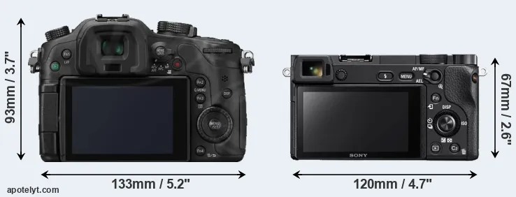 Comparison GH3 or A6300 rear