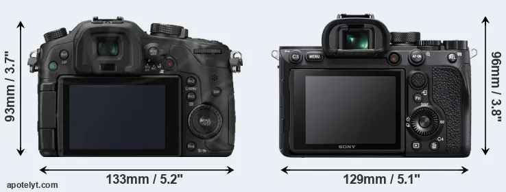Comparison GH3 or A7R IV rear