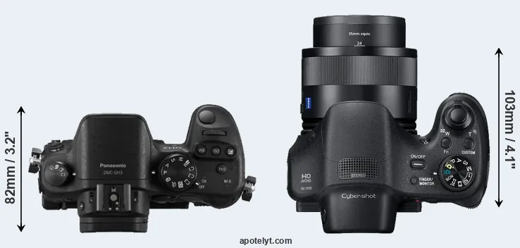 Compare GH3 versus HX350 top