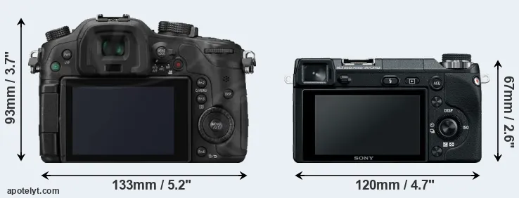 Comparison GH3 or NEX-6 rear
