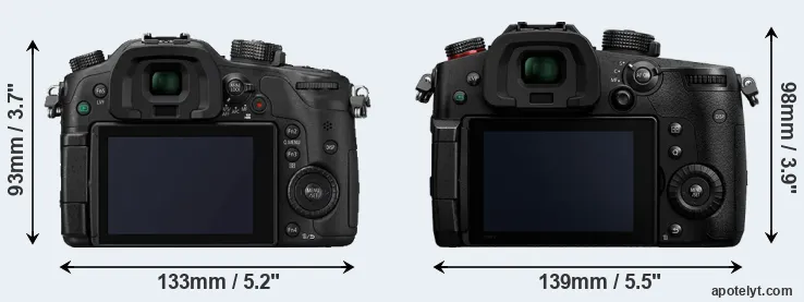 Comparison GH4 or GH5 II rear