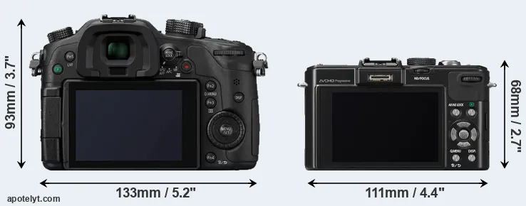 Comparison GH4 or LX7 rear