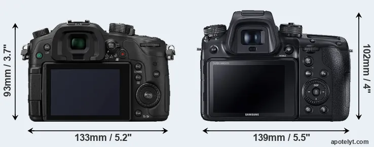 Comparison GH4 or NX1 rear