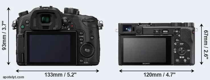 Comparison GH4 or A6100 rear