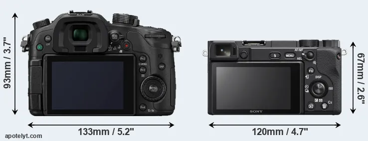 Comparison GH4 or A6400 rear