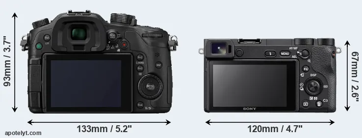 Comparison GH4 or A6500 rear