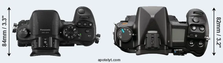 Compare GH4 versus A900 top
