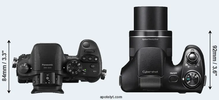Compare GH4 versus H300 top