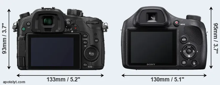 Comparison GH4 or H400 rear