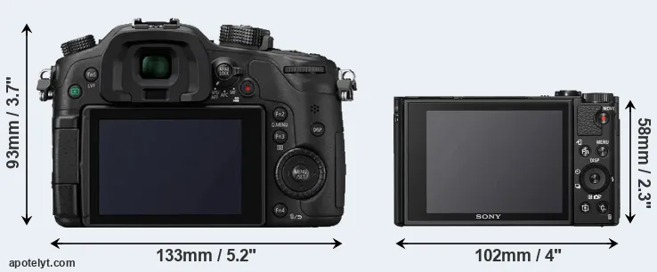 Comparison GH4 or HX99 rear