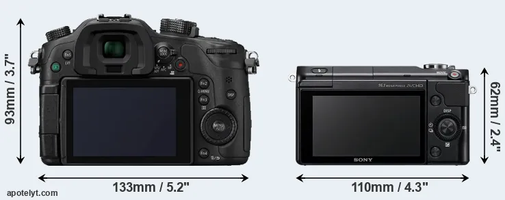 Comparison GH4 or NEX-3N rear