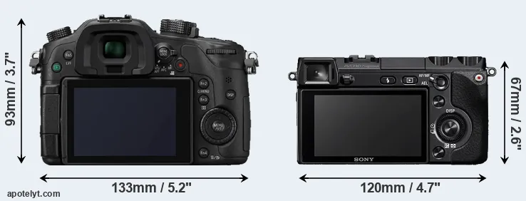 Comparison GH4 or NEX-7 rear