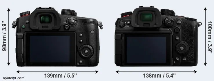 Comparison GH5 II or GH7 rear