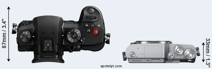 Compare GH5 II versus GX800 top