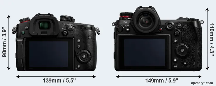 Comparison GH5 II or S1 rear