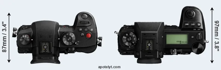 Compare GH5 II versus S1 top