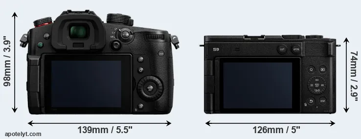 Comparison GH5 II or S9 rear