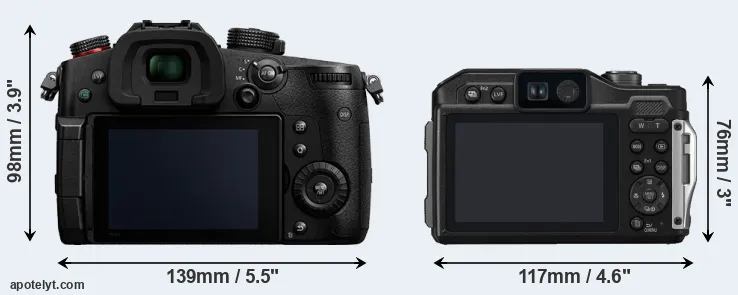 Comparison GH5 II or TS7 rear