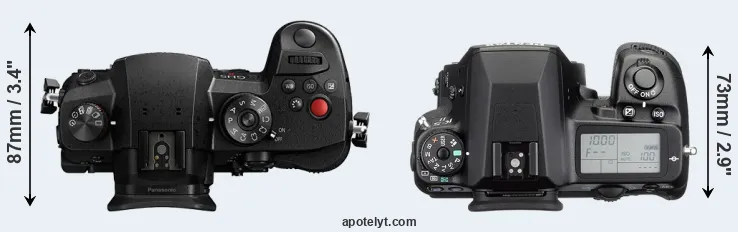 Compare GH5 II versus K-5 II top
