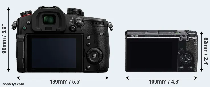 Comparison GH5 II or GR IIIx rear