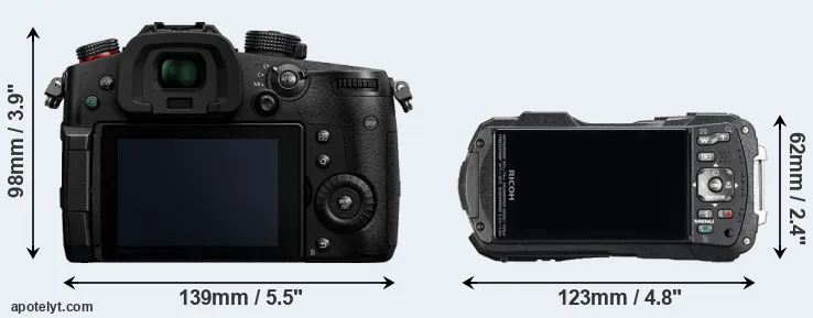 Comparison GH5 II or WG-60 rear