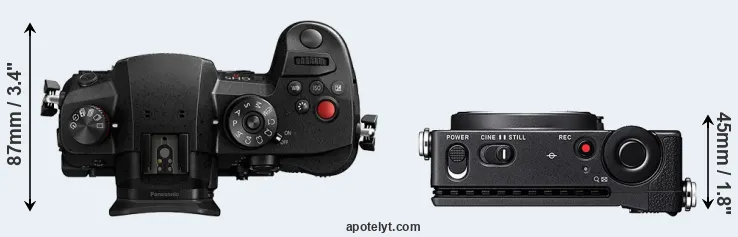 Compare GH5 II versus fp top