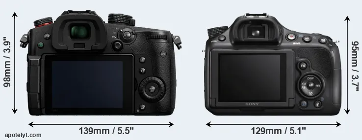 Comparison GH5 II or A58 rear