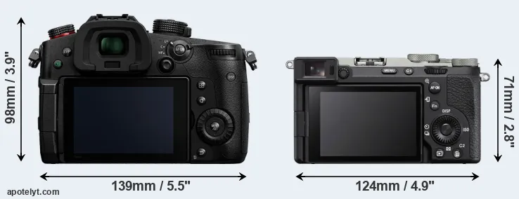 Comparison GH5 II or A7C R rear