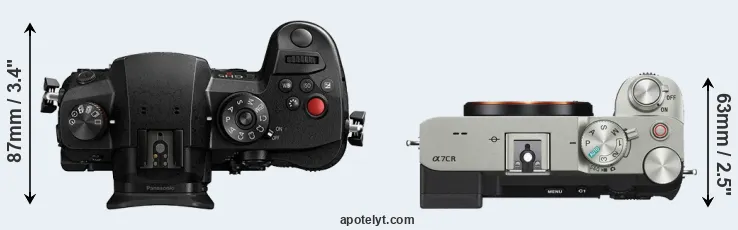 Compare GH5 II versus A7C R top