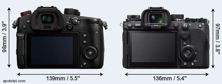 Comparison GH5 II or A9 III rear