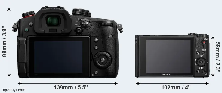 Comparison GH5 II or HX95 rear