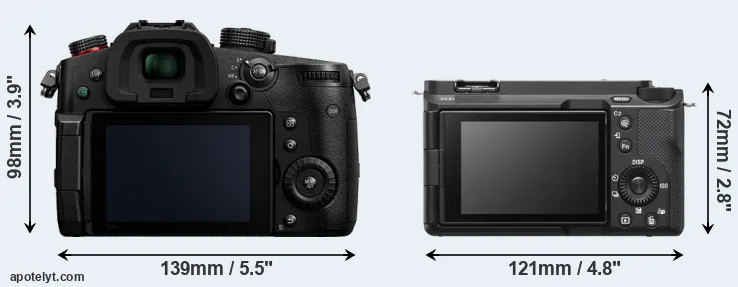 Comparison GH5 II or ZV-E1 rear