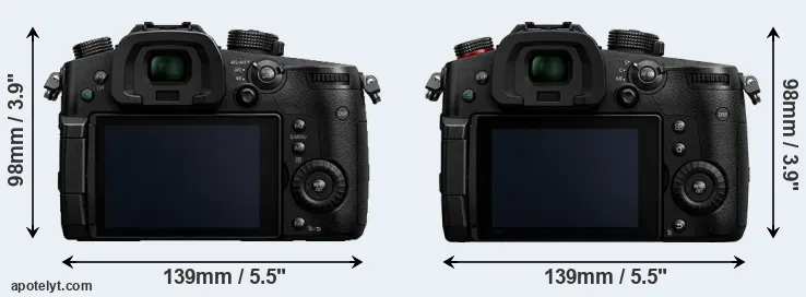 Comparison GH5 or GH5 II rear