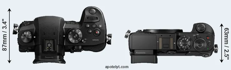 Compare GH5 versus GX8 top