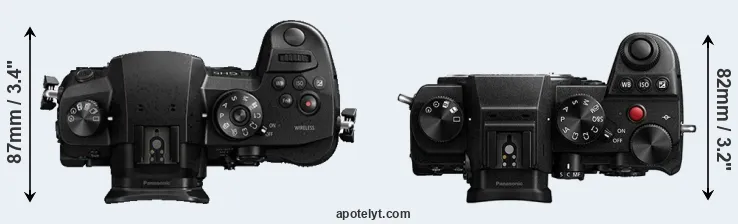 Compare GH5 versus S5 top