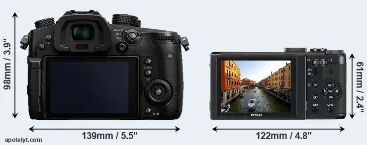Comparison GH5 or MX-1 rear