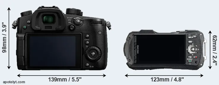 Comparison GH5 or WG-60 rear