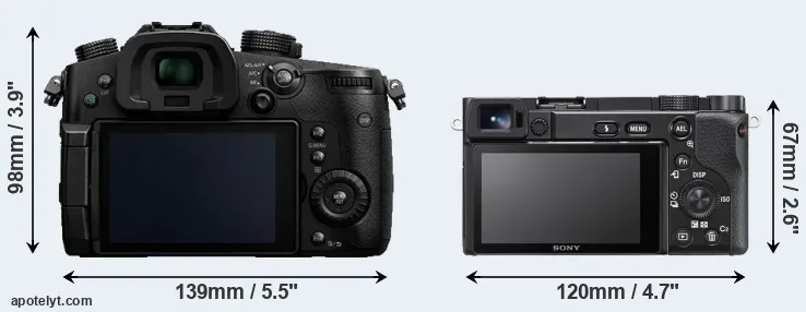 Comparison GH5 or A6100 rear